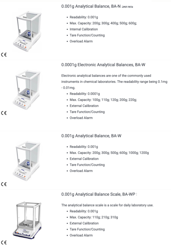 Analytical Balances .