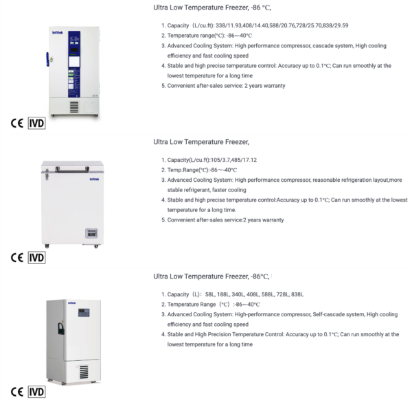 Ultra Low Temperature Freezer (-86°C)